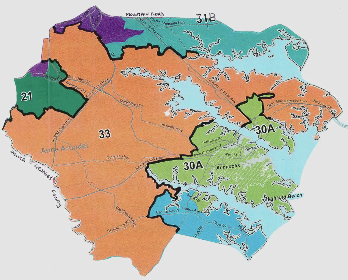 Maryland District 33 Map Delegate Tony McConkey